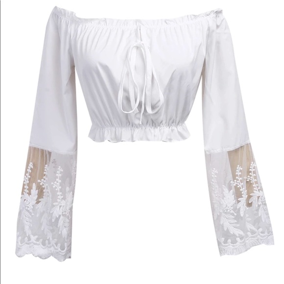 Crop Top Off Shoulder - Picture 3 of 3